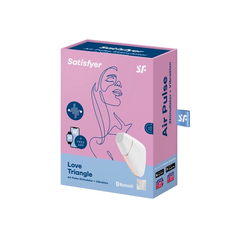 Wibrator z masażerem powietrznym - Satisfyer Love Triangle White